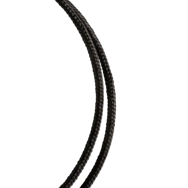 Alt view image 6 of 6 - Hyper Tough Polypropylene Diamond-Braid Rope, Black, 1/4 in x 50 ft, 1 Each