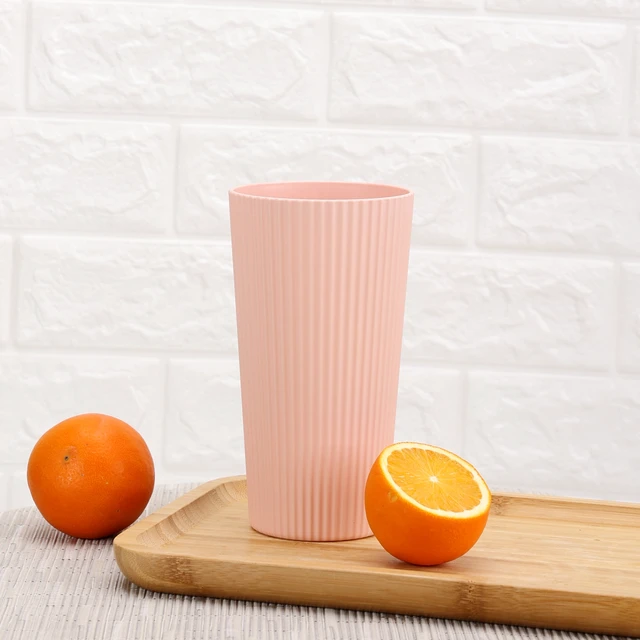 Alt view image 6 of 7 - (3 pack) Mainstays Blush Pink Recycled Plastic Beverage Tumbler, 26 oz, 1 Piece