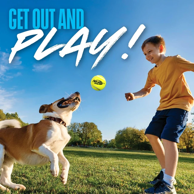 Alt view image 3 of 6 - Nerf Dog Toys Squeaky Tennis Ball Dog Toy, 2 inch, 3 Pack