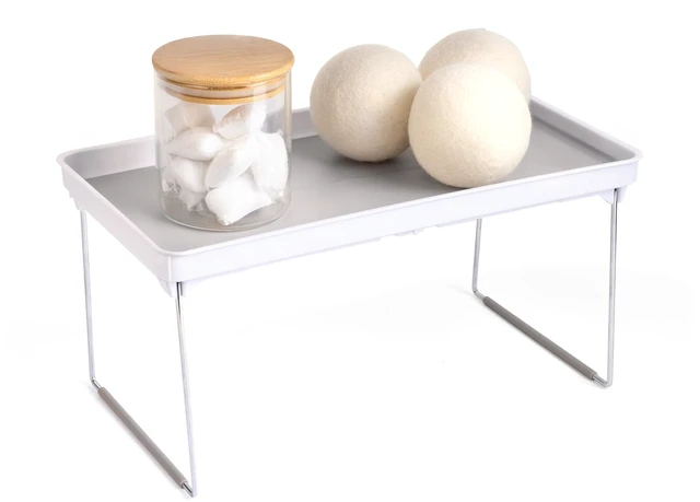 Alt view image 7 of 7 - Mainstays Stackable Laundry Organizer Shelf, White