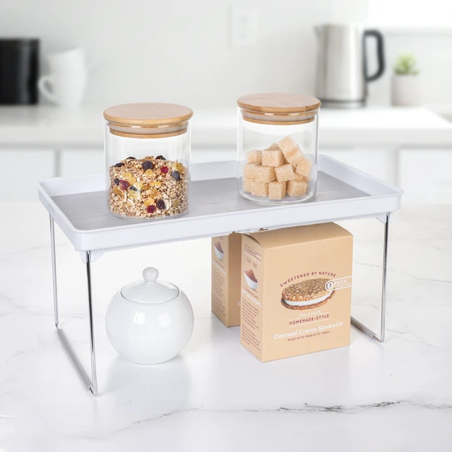 Alt view image 3 of 7 - Mainstays Stackable Laundry Organizer Shelf, White