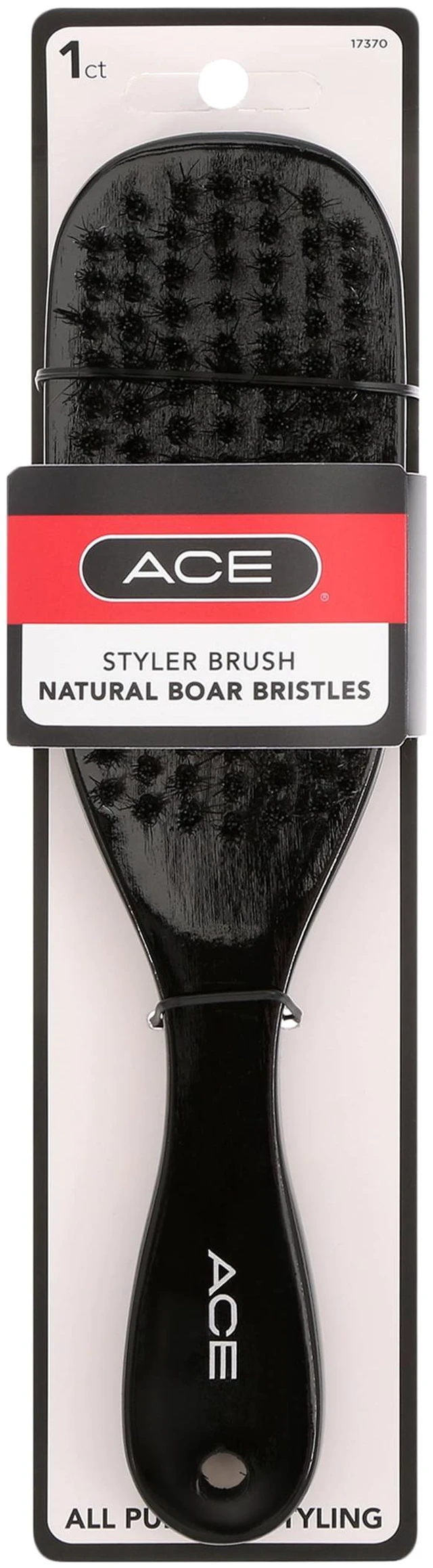 Main image of Ace Wood Natural Boar Bristles Styler Everyday Brush