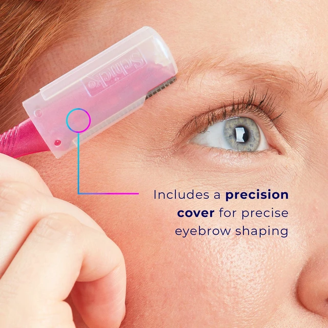 Alt view image 5 of 5 - Schick Hydro Silk Touch-up Manual Dermaplaning Razor with Precision Cover, 3 Ct, Womens Face Razor
