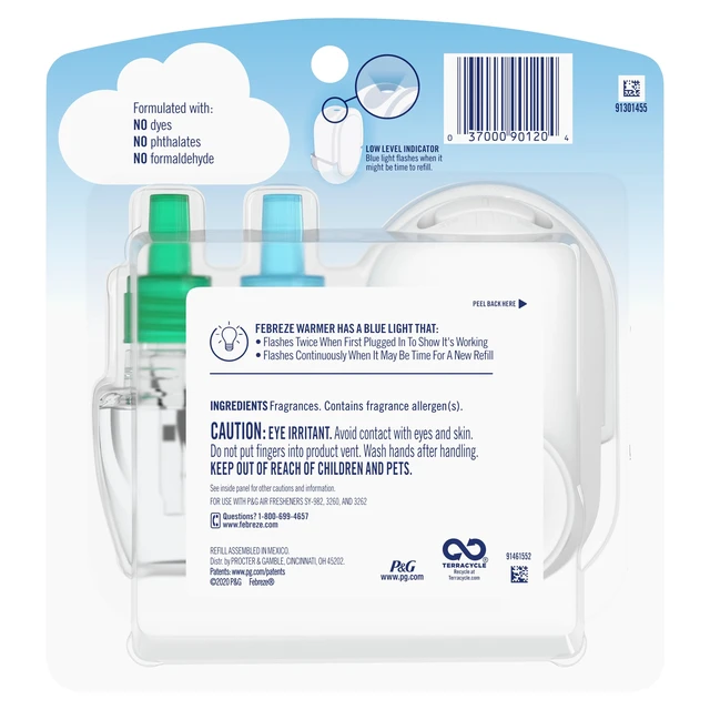 Alt view image 6 of 6 - Febreze Plug In Air Freshener Scented Oil Kit Gain, Warmer + 1 Refill