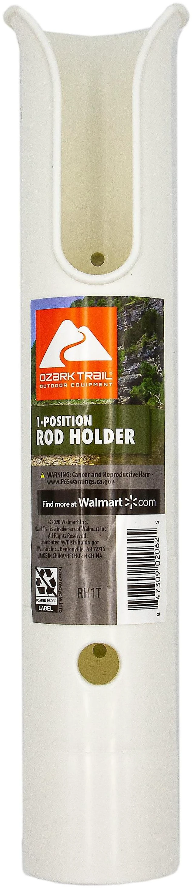 Alt view image 4 of 6 - (2 pack) Ozark Trail Side Mount Plastic Marine Fishing Rod Holder