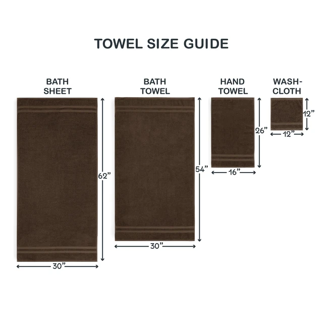 Alt view image 5 of 6 - (2 pack) Mainstays Performance Hand Towel, 16 in x 26 in, Quick-Dry, Fade Resistant, Brown, 1 Count