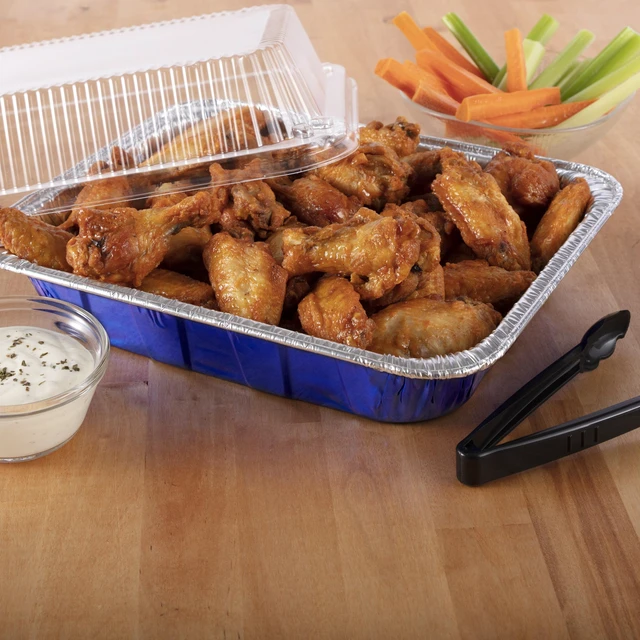 Alt view image 6 of 6 - Reynolds Kitchens Heavy Duty Disposable Aluminum Roasting Pans with Lids, 11.75x9.25x2.5 in, 2 Count