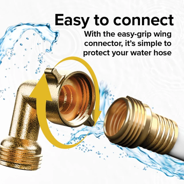 Alt view image 5 of 6 - Camco 90-Degree Hose Elbow for RVs - Solid Brass Construction, Certified Lead-Free (22505)