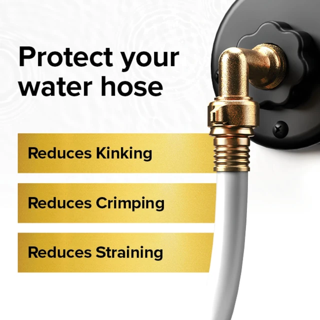 Alt view image 3 of 6 - Camco 90-Degree Hose Elbow for RVs - Solid Brass Construction, Certified Lead-Free (22505)