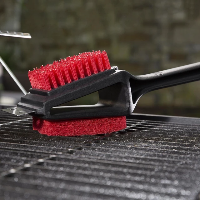 Alt view image 2 of 6 - Expert Grill 3-in-1 Cold Grill Brush with Stainless Steel Scraper