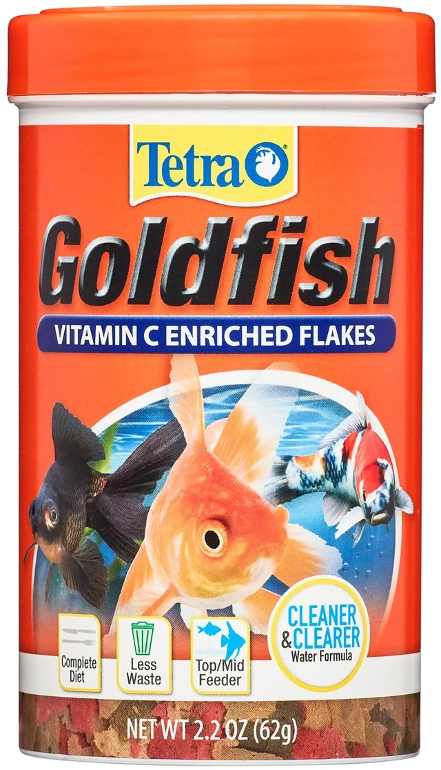 Main image of Tetra Goldfish Flakes, Balanced Diet Fish Food, Clear Water Formula, 2.2 oz.