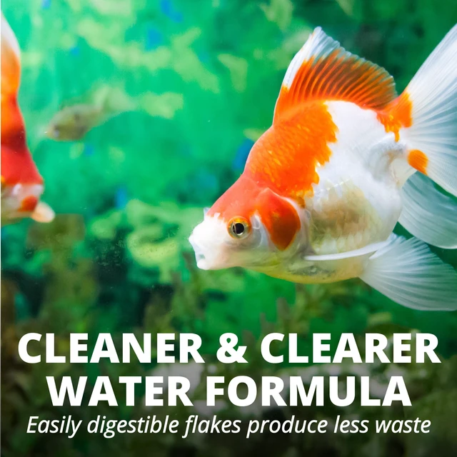Alt view image 3 of 6 - Tetra Goldfish Flakes, Balanced Diet Fish Food, Clear Water Formula, 2.2 oz.