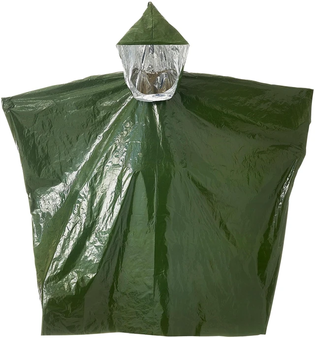 Main image of Ozark Trail Adult Heat-Retaining Poncho with Hood, Water-Resistant, Unisex