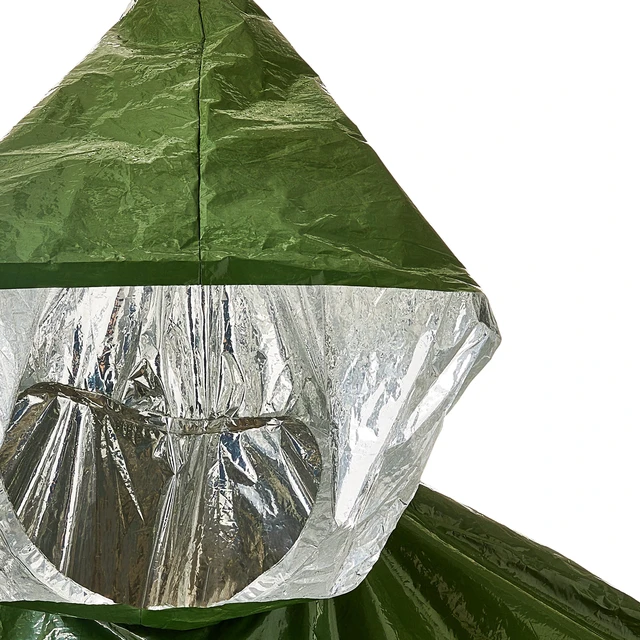 Alt view image 5 of 6 - Ozark Trail Adult Heat-Retaining Poncho with Hood, Water-Resistant, Unisex