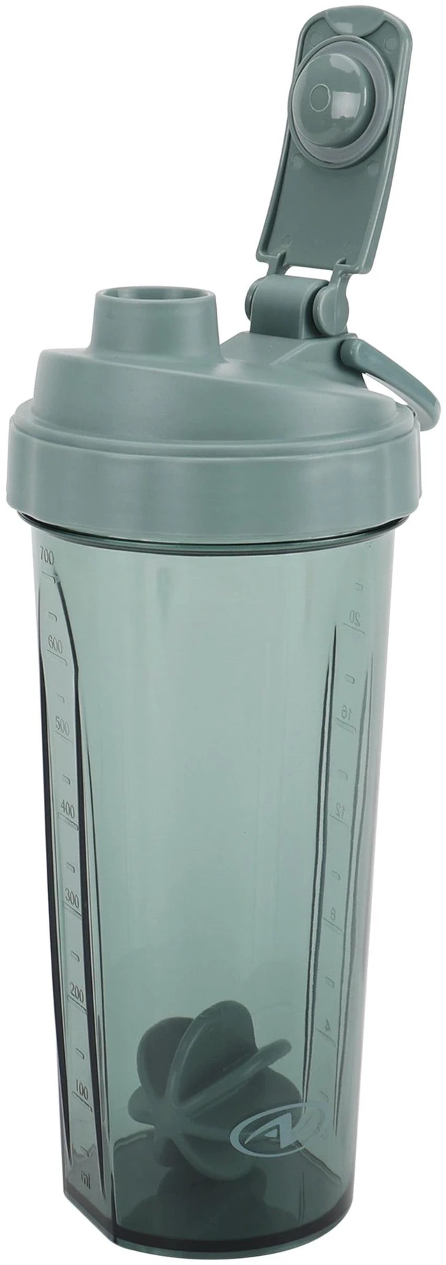 Alt view image 4 of 6 - Athletic Works 24 oz Gray Tinted Fitness Shaker Bottle - Tritan, Bpa-Free
