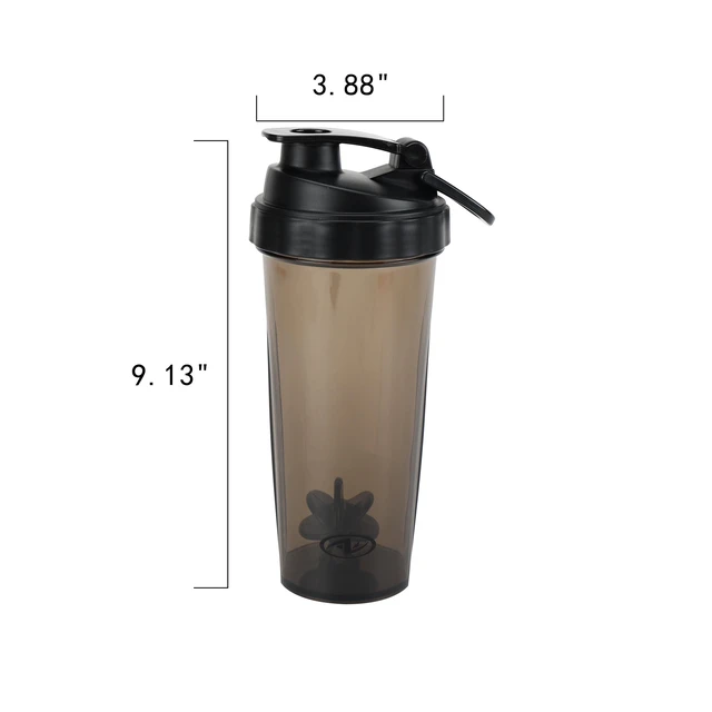 Alt view image 5 of 7 - Athletic Works 24oz Black Shaker Bottle - Tritan BPA-Free Leak-Proof