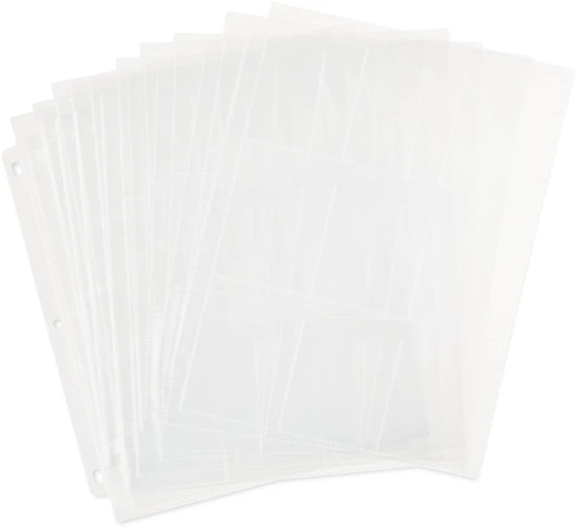 Alt view image 3 of 6 - Pen + Gear 9-Pocket Protective Trading Card Pages, 8.5 in x 11 in, Clear, 10 Count