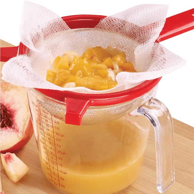 Alt view image 5 of 5 - Mainstays 100% Cotton Cheesecloth, 4 Square Yards, Reusable Mesh Straining Cloth for Cheese Making, Canning, Homemade Nut Milk & Cooking