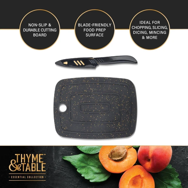 Alt view image 2 of 6 - Thyme & Table Bar Board Cutting Board with 3.5 in Paring Knife, 2-Piece Set