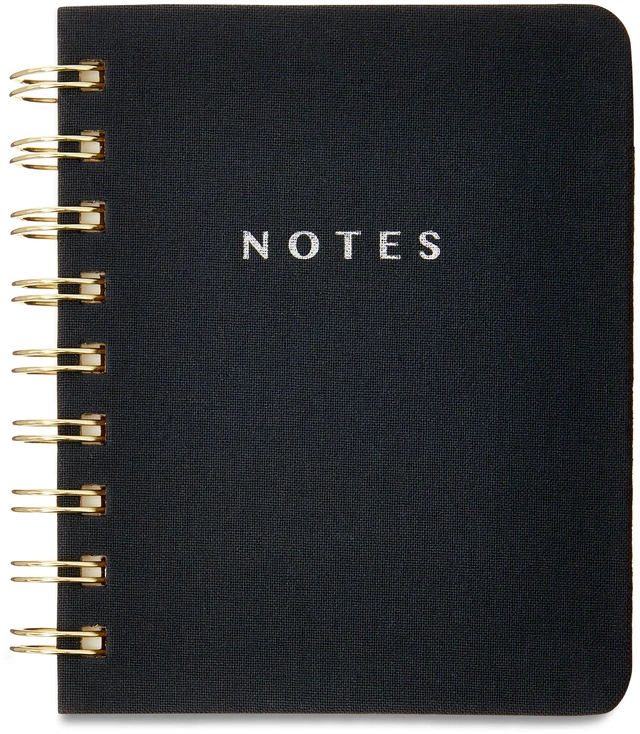 Main image of Pen+Gear Small Memo Spiral Notepad, 4 x 5 Inch, 192 Ruled Pages, Twin-Wire Binding, Hard Cover, Black