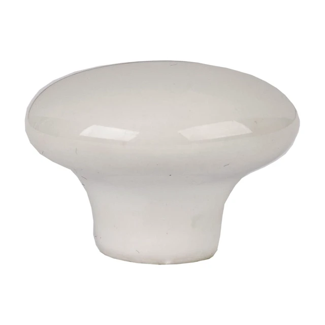 Alt view image 3 of 4 - Mainstays, 34mm Diameter Cabinet Knob Ceramic White with 2 Screws 2 Pieces