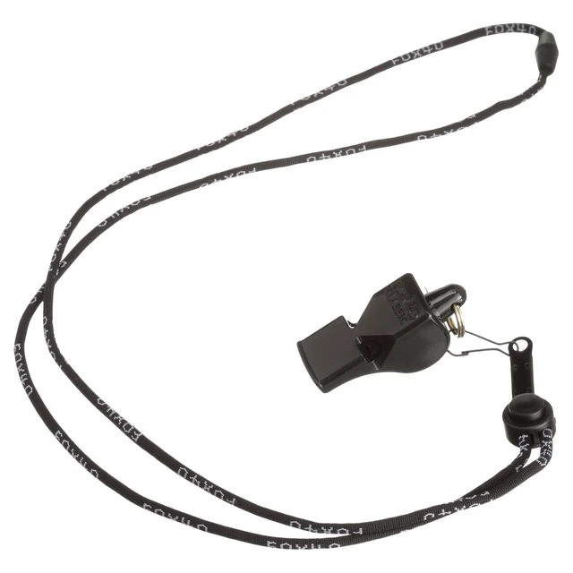Alt view image 2 of 6 - EastPoint Sports Classic Official Whistle with Lanyard - Black, Pea-less Design