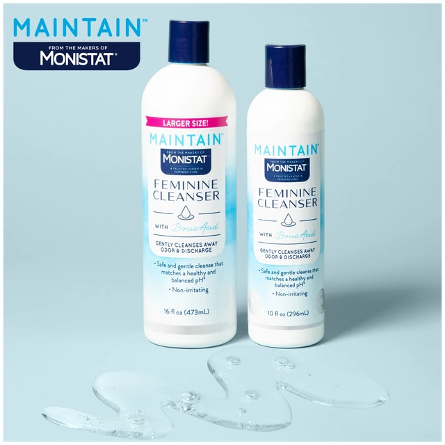 Alt view image 2 of 6 - Monistat Boric Acid Feminine Cleanser, Fragrance Free Feminine Wash, 10 Fl Oz, 1 Pack
