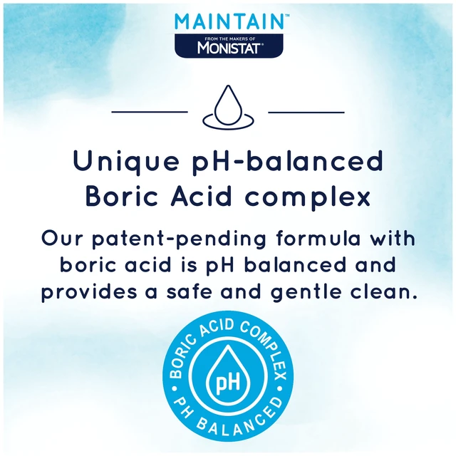 Alt view image 6 of 6 - Monistat Boric Acid Feminine Cleanser, Fragrance Free Feminine Wash, 10 Fl Oz, 1 Pack