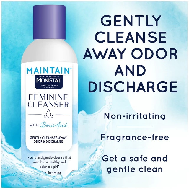 Alt view image 4 of 6 - Monistat Boric Acid Feminine Cleanser, Fragrance Free Feminine Wash, 10 Fl Oz, 1 Pack
