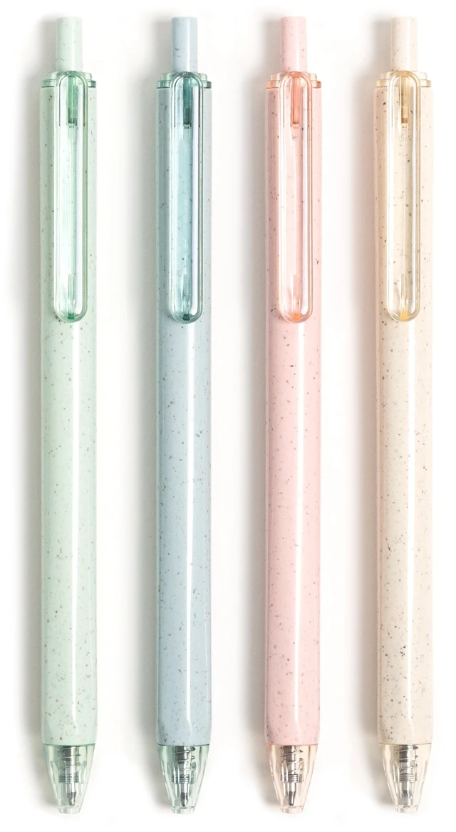 Alt view image 3 of 6 - U Brands U-Eco Gel Pen, Black Ink, Pastel Speckle, 4 Count, 0.7mm