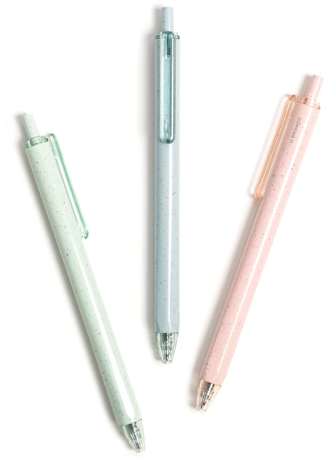 Alt view image 5 of 6 - U Brands U-Eco Gel Pen, Black Ink, Pastel Speckle, 4 Count, 0.7mm