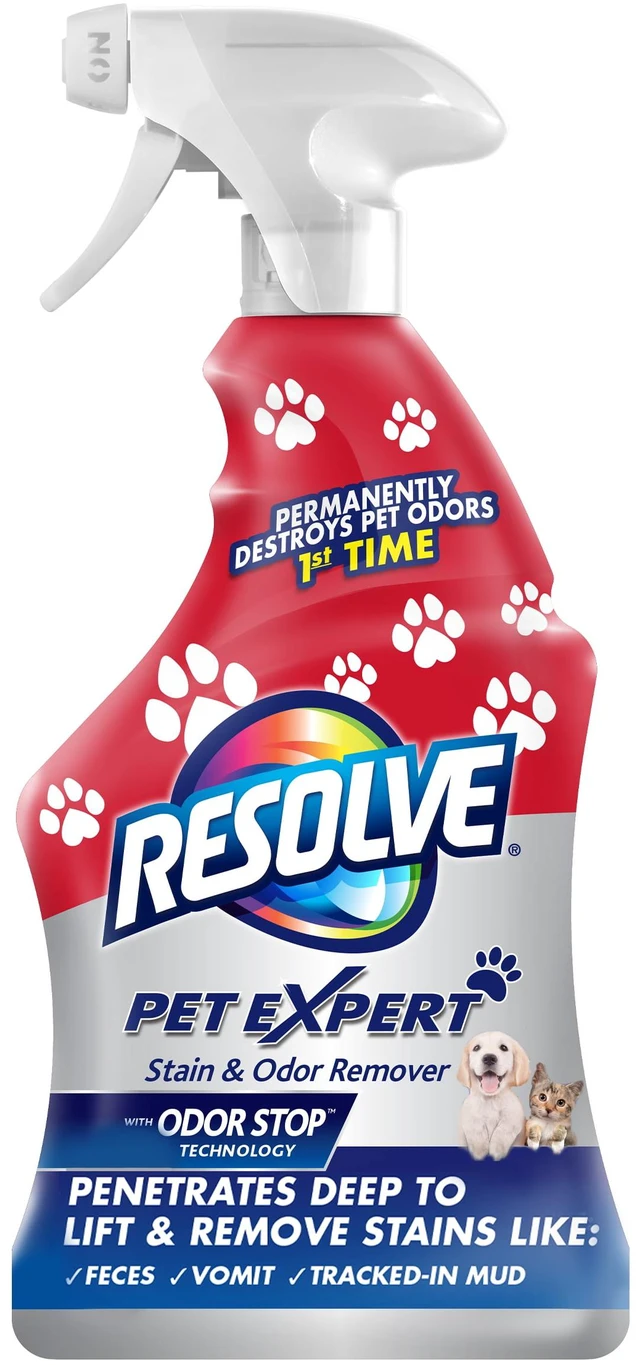 Main image of Resolve Pet Expert Carpet Cleaner Spray for Pets Stains and Odors, 22 oz