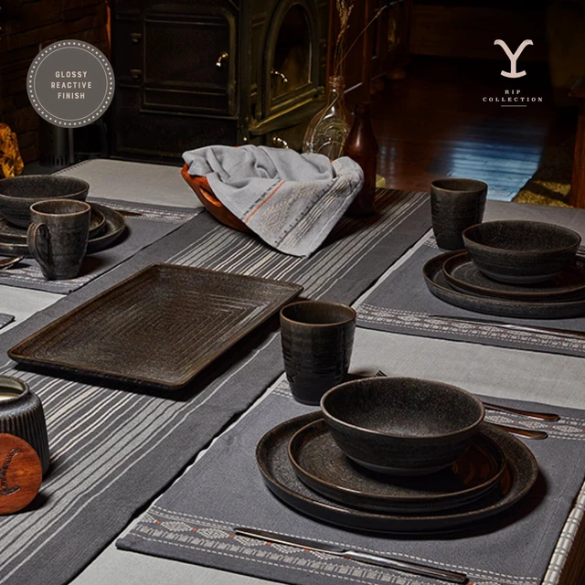 Alt view image 6 of 6 - Yellowstone Rip Ceramic Salad Plate