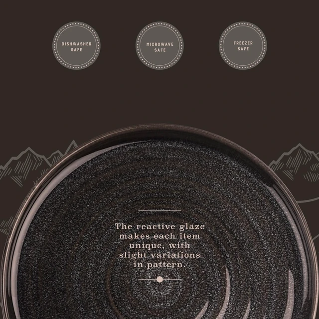 Alt view image 2 of 6 - Yellowstone Rip Ceramic Salad Plate