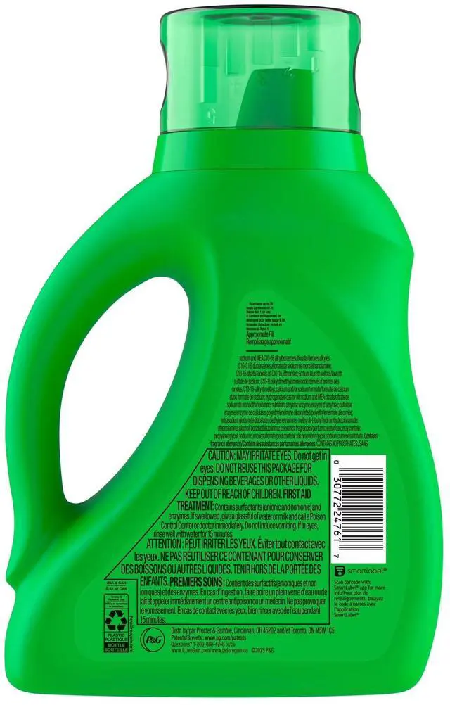 Alt view image 17 of 20 - Laundry Detergent Liquid, Now with Odor Defense, Moonlight Breeze Scent, 39 fl oz, 29 Loads