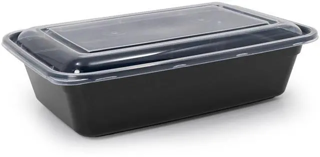 Alt view image 2 of 7 - 10Pack BPAFree Meal Prep Food Storage Containers,5 SingleCompartment Boxes With Lids,LeakResistant Stackable Microwave Freezer DishwasherSafe Lunch Boxes