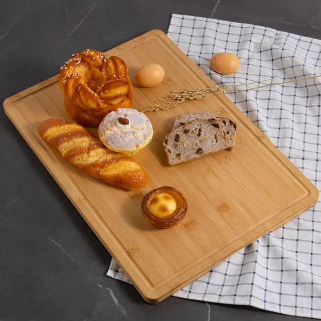 Alt view image 12 of 13 - Mainstays Bamboo Cutting Board, 8.5 x 11, with Juice Groove and Non-Slip Feet