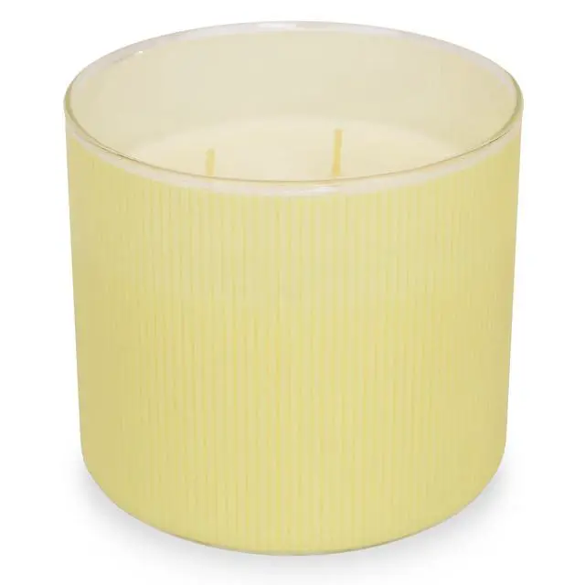 Alt view image 6 of 6 - 3Wick Scented Jar Candle,14 oz White Sails and Sunsets Fragrance,ParaffinBlend Wax,65Hour Burn Time,Decorative Textured Wrap for Home Living Room Bedroom Decor