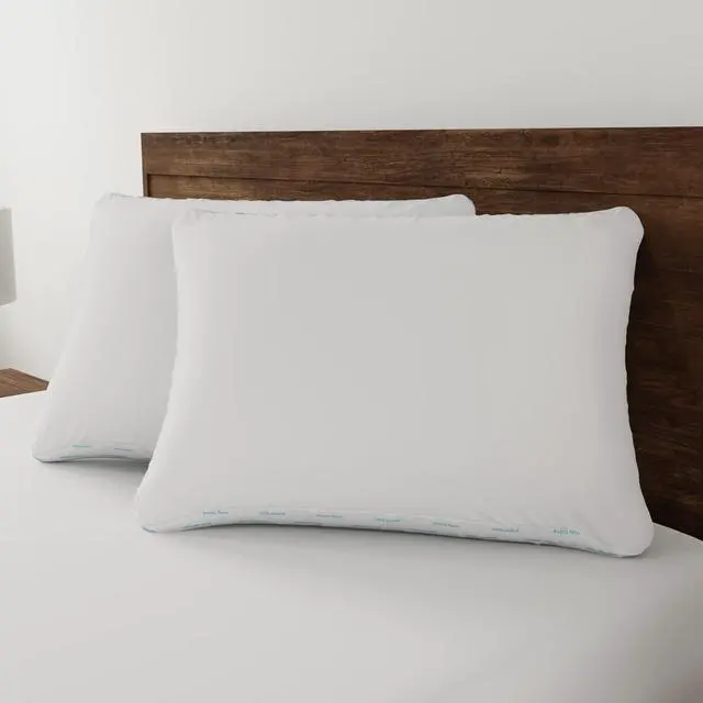 Alt view image 5 of 7 - Standard/Queen ExtraFirm Bed Pillow,1Pack Hypoallergenic Microfiber Sleeping Pillow,Antimicrobial Treatment for Back & Side Adult Sleepers,MachineWashable White Pillow