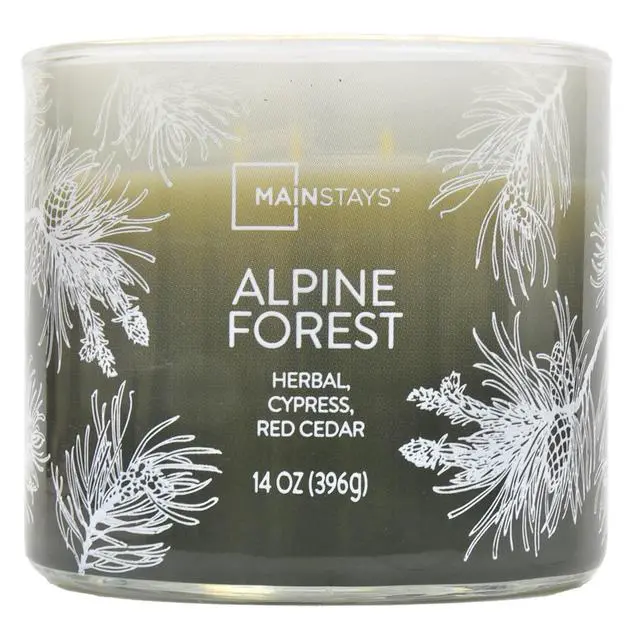 Alt view image 4 of 14 - 3Wick Scented Jar Candle,Alpine Forest Woodsy Fragrance,ParaffinBlend Wax,4060 Hour Burn Time,Green Ombre Decorative Candle With Metal Lid for Home Decor