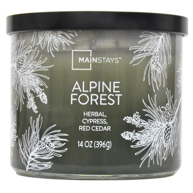 Alt view image 3 of 14 - 3Wick Scented Jar Candle,Alpine Forest Woodsy Fragrance,ParaffinBlend Wax,4060 Hour Burn Time,Green Ombre Decorative Candle With Metal Lid for Home Decor