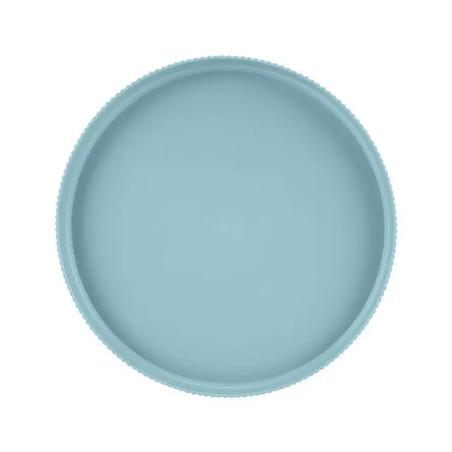 Alt view image 2 of 7 - 10.3Inch Blue RPET Dinner Plate,70% Recycled WaterBottle Plastic,Unbreakable Stackable FoodSafe Round Plate,TopRack DishwasherSafe for Indoor & Outdoor Dining