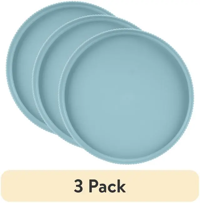 Main image of 10.3Inch Blue RPET Dinner Plate,70% Recycled WaterBottle Plastic,Unbreakable Stackable FoodSafe Round Plate,TopRack DishwasherSafe for Indoor & Outdoor Dining