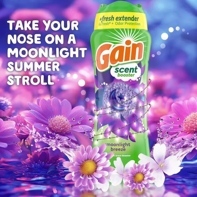 Alt view image 2 of 7 - Gain Fireworks Moonlight Breeze InWash Scent Booster Beads,12.2 oz,LongLasting 12Week Freshness & Odor Protection,Safe for HE & All Washing Machines