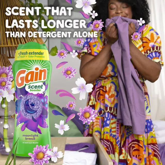 Alt view image 3 of 7 - Gain Fireworks Moonlight Breeze InWash Scent Booster Beads,12.2 oz,LongLasting 12Week Freshness & Odor Protection,Safe for HE & All Washing Machines