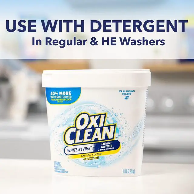 Alt view image 10 of 20 - OxiClean White Revive Laundry Whitener and Laundry Stain Remover Powder, 3 lb