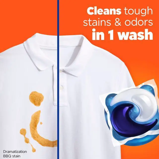 Alt view image 5 of 6 - Tide PODS Laundry Detergent Pacs,11Count With Downy April Fresh Scent,4in1 Stain Remover & Fabric Softener,40% Extra Cleaning Power,ColdWater & HESafe Laundry Pods