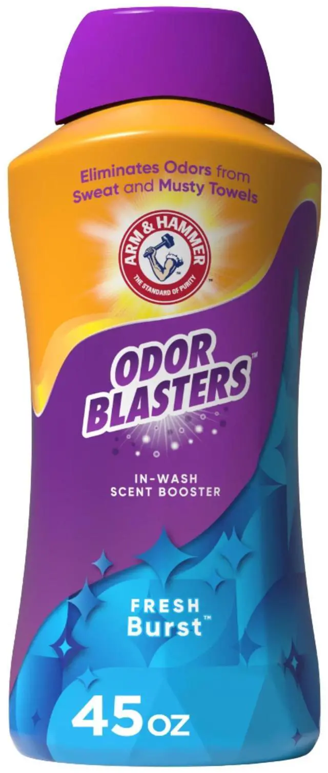 Main image of ARM & HAMMER Odor Blasters InWash Scent Booster Crystals,45 oz Fresh Burst OdorEliminating Laundry Fragrance Beads,Works in Cold Water,HESafe For All Fabrics