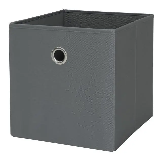 Alt view image 2 of 6 - Mainstays Collapsible Fabric Storage Cube Bins,10.5"x10.5"x10.75",Durable Polyester Organizer Bin,MetalGrommet Handle,FoldFlat,For Cube Shelves,Clothes,Books & Dorm