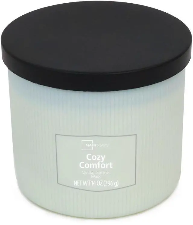 Alt view image 8 of 10 - Cozy Comfort 3-Wick Textured Wrapped Scented Candle, 14 oz